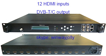 12 HDMI to DVB-C, DVB-T RF modulator