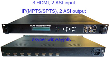 8HDMI to IP/ASI encoder