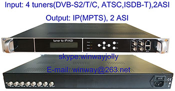 4 tuner to IP/ASI encoder
